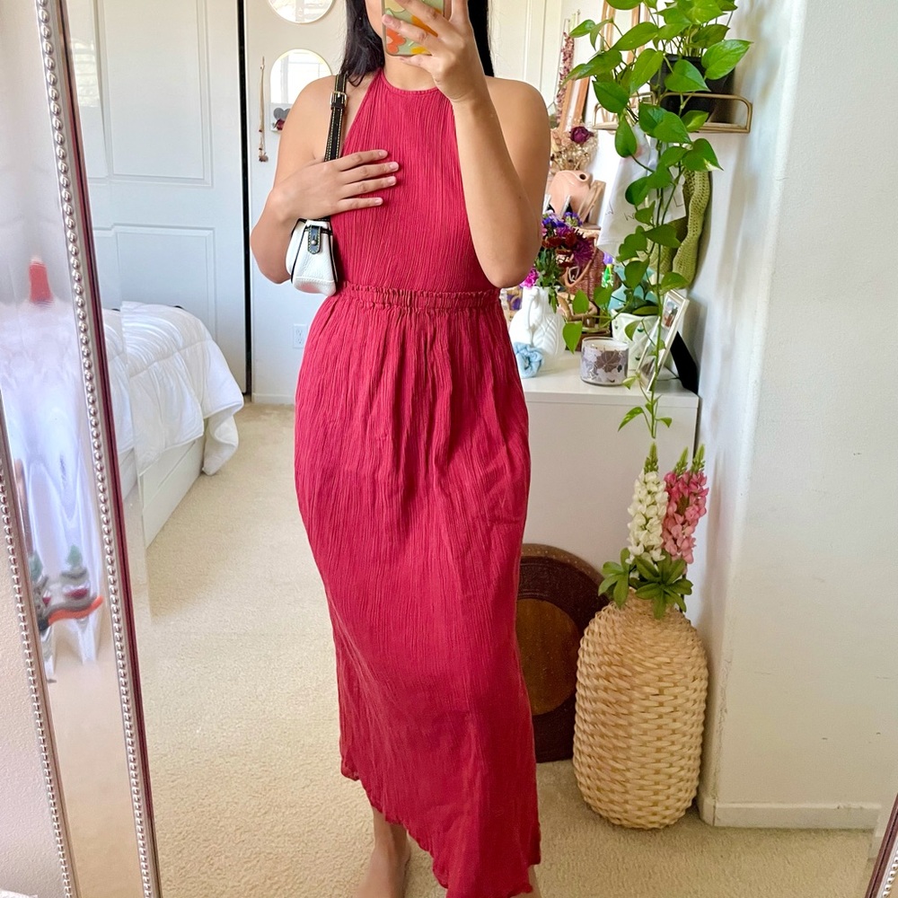 ASOS maxi backless dress